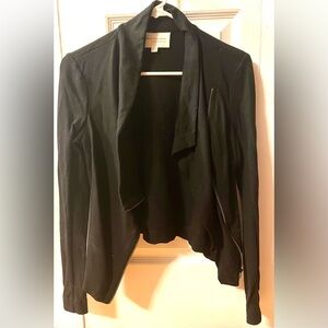 Two by Vince Camuto Black Asymetrical Zip Moto jacket